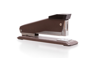 Old brown stapler