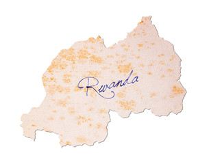 Old paper with handwriting - Rwanda