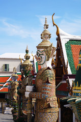Giant in Grand palace and Wat Pra keaw in Bangkok, Thailand