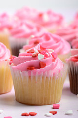 Pink Cupcakes Close Up