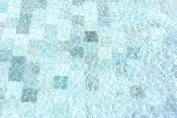 Texture of water surface in swimming pool