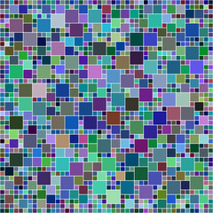 Multicolor square mosaic background