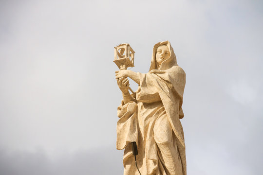 Fototapeta St. Clare of Assisi - Colonnade Saints Vatican