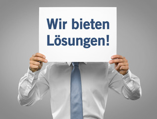 Wir bieten Lösungen