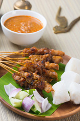chicken satay popular asian dish