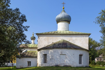 Fototapeta na wymiar Church of the Holy Image of the Saviour Not Made by Hands, Pskov