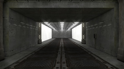 Obraz premium Futuristic corridor