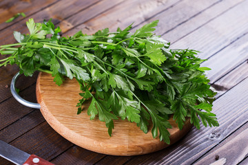 Fresh organic parsley