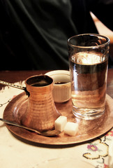 Turkish tea and coffee on the table
