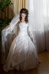 Fototapeta premium beautiful brunette bride