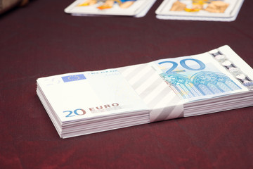 Fototapeta premium Clairvoyance equipment with money