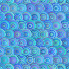 Seamless Circle Blue Pattern