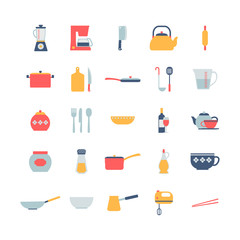set of cooking icons