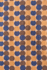 texture of blue and orange dot pattern on fabric