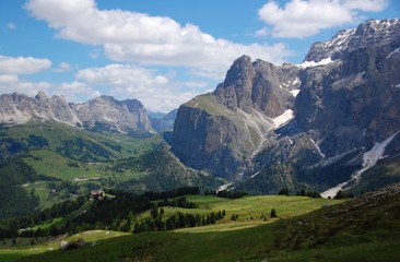 Fototapeta premium Paesaggio sul Passo Sella 2