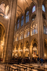 Notre Dame de Paris. Interrior.