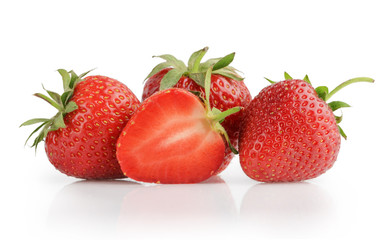 Strawberries isolated