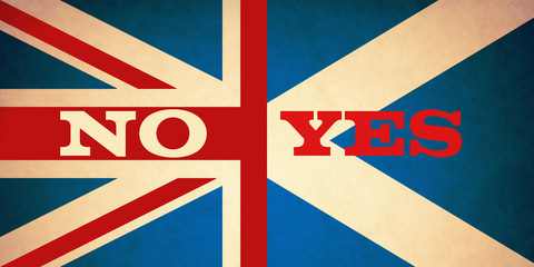 Scotland's Referendum No or Yes - obrazy, fototapety, plakaty
