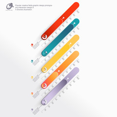 Abstract 3D Paper Infographics