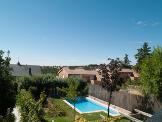 Fototapeta premium Zona residencial, Torrelodones, noroeste Madrid,España