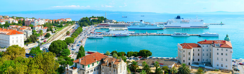 Naklejka premium Port of Split