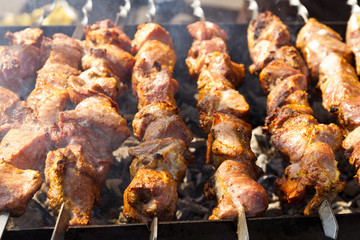 Pork skewers