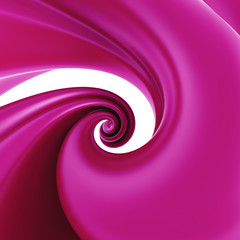 3d abstract pink liquid swirl spiral candy cane splash