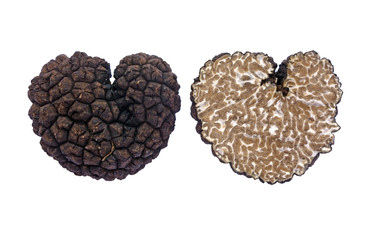 heart shaped black truffle