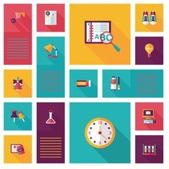 back to school flat ui background,eps10