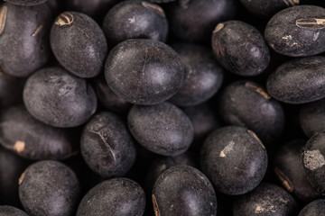 Macro Texture of Black Soy Beans