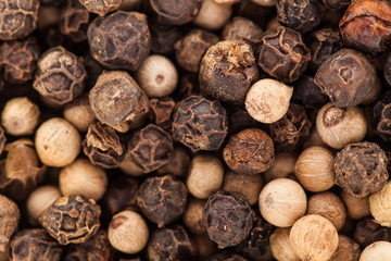 Extreme Closeup Texture of Different Peppers Colors