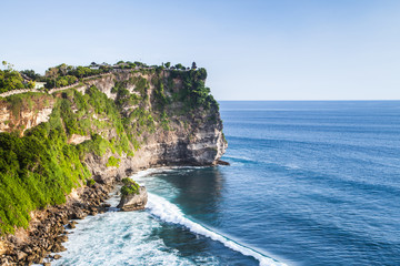 Fototapeta na wymiar view of a cliff in Bali Indonesia.