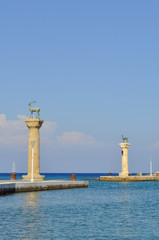 Fototapeta na wymiar Colonne di Rodi