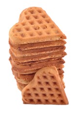 Stack of sweet waffles