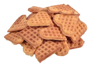 Stack of sweet waffles