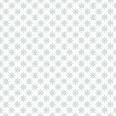 Light blue star pattern on white seamless