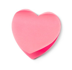 Heart shaped adhesive note