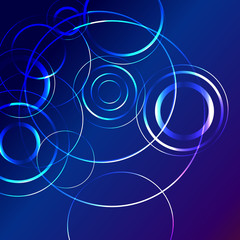 blue star flash abstract background