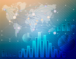 Business graph and map