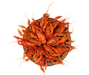 Obraz premium boiled crawfish isolated on white
