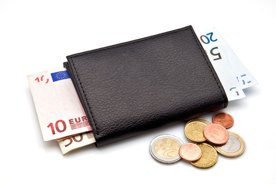 cartera con euros