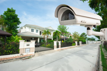 CCTV Camera with house in background