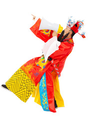 god of wealth holding a megaphone with funny pose