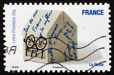 Postage stamp France 2010 Personal Greetings, House