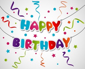 Happy Birthday Greeting Card Background