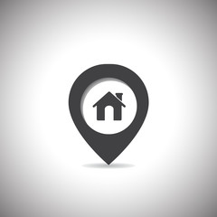 map marker home icon