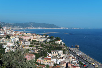 Fototapeta na wymiar Vietri Sul Mare - Veduta Panoramica - Costiera Amalfitana