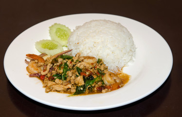 Seafood Fried Basil