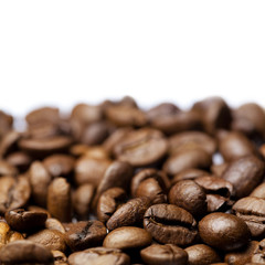 coffee beans isolated on white background