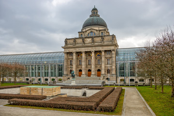 Fototapeta na wymiar Bavarian State Chancellery building in Munich